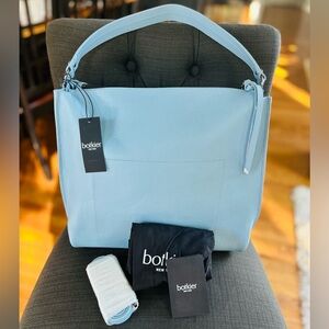 NWT Botkier Hudson Hobo in Blue genuine Leather